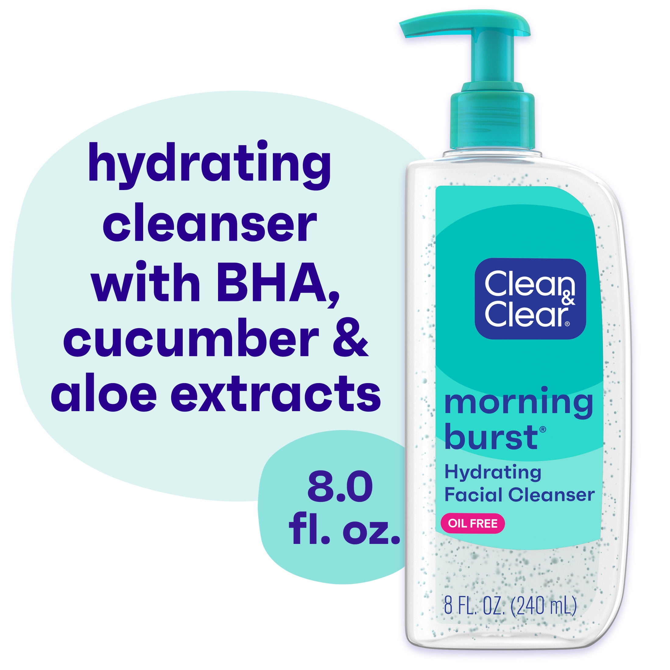 Clean & Clear 2-Pack Oil-Free Day & Night Face Cleansers, 2