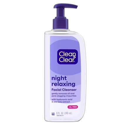 (2 pack) (2 pack) Clean & Clear Night Relaxing Oil-Free Deep Cleaning Face Wash 8 fl. oz