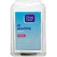 thumbnail image 1 of Clean & Clear Normal Skin Absorb Facial Blotting Portable Sheets, White, 50ct, 1 of 5