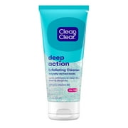 Clean Clear Oil-Free Deep Action Exfoliating Acne Face Wash, Facial Cleanser, 7oz