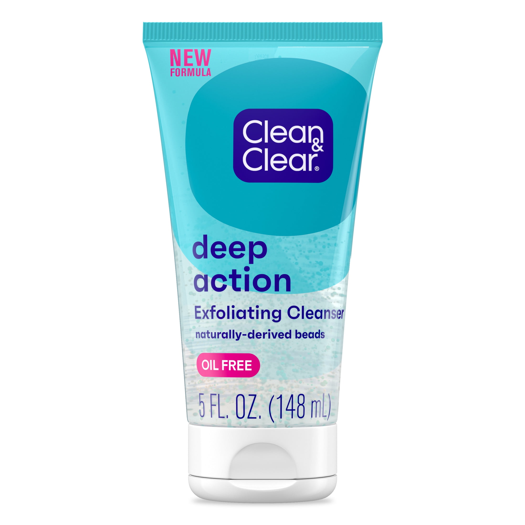 Clean & Clear OilFree Deep Action Exfoliating Facial Wash, 5 fl. oz
