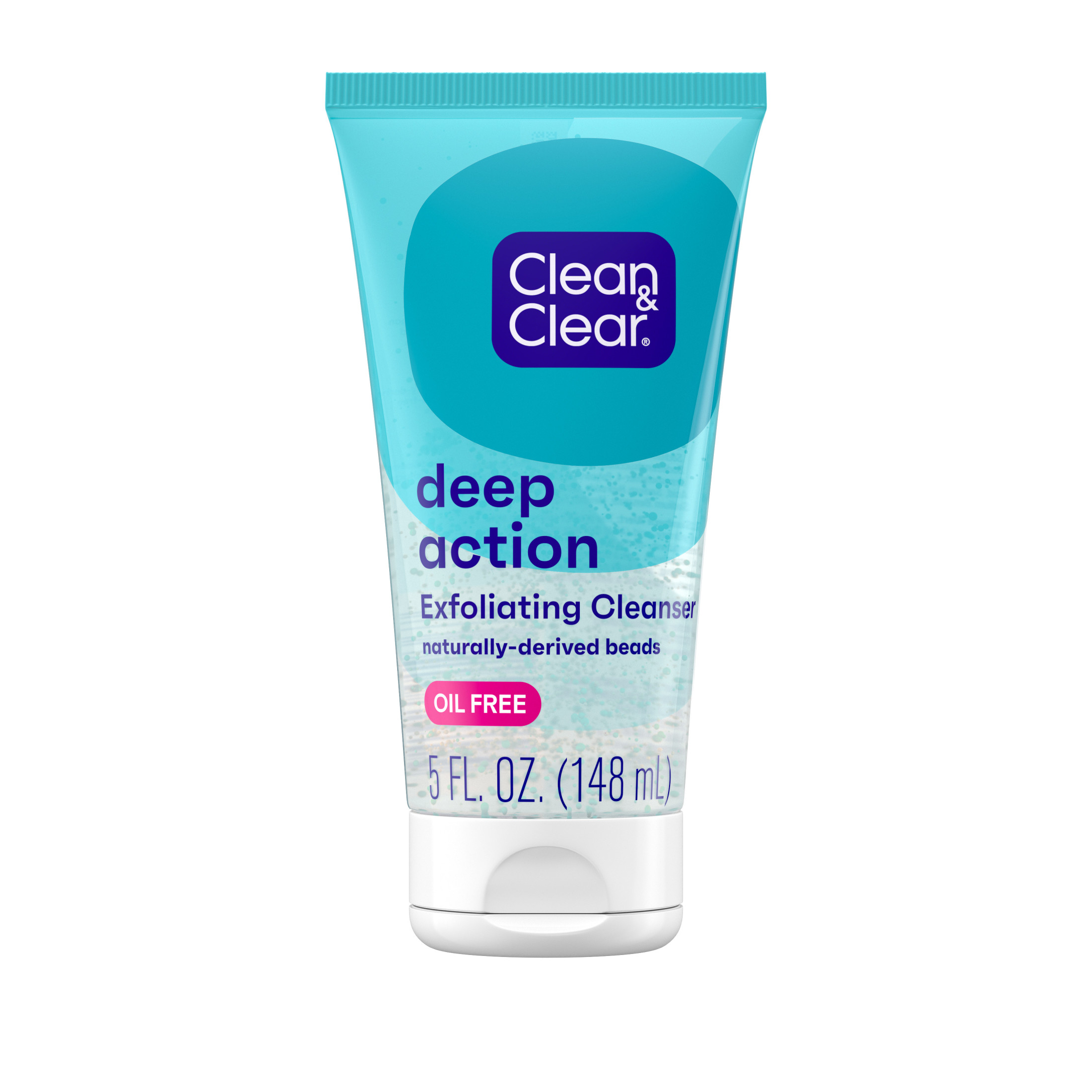 Clean & Clear Oil-Free Deep Action Exfoliating Facial Wash, 5 fl. oz - image 1 of 8