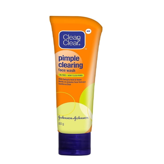 Clean & Clear Pimple Clearing Face Wash, 80g