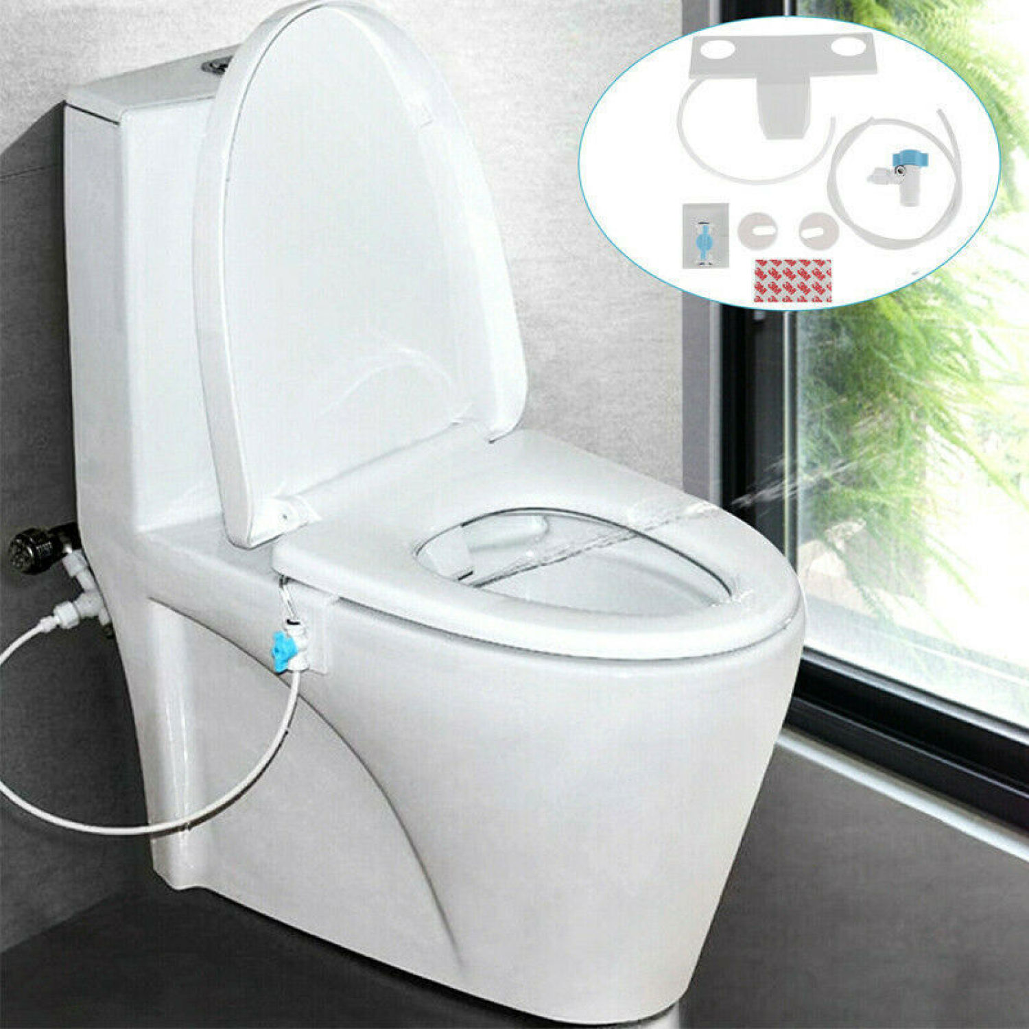 Clean Clear Rear End Bidet Butt Wash Washer Adjustable Water Spray