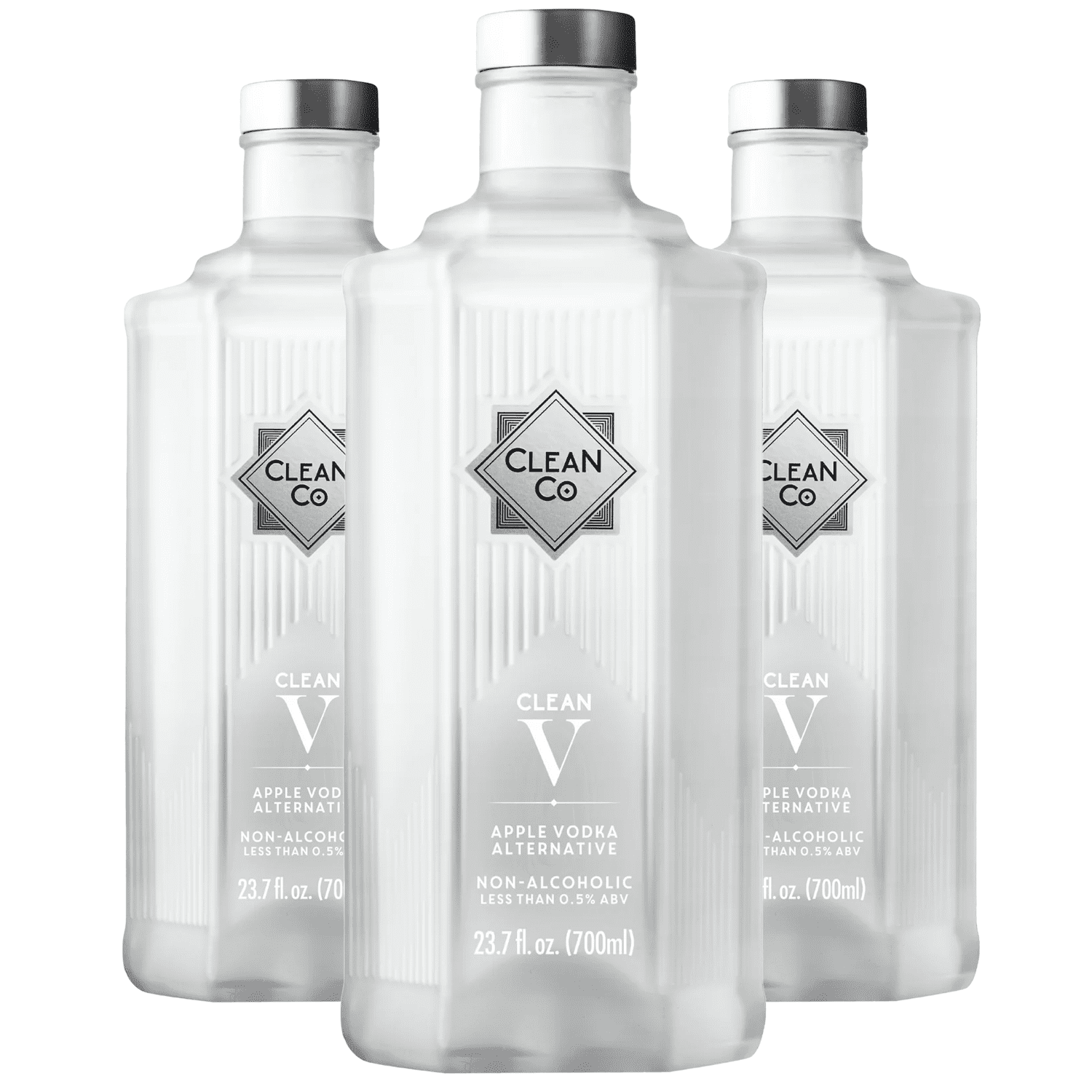 Clean Co NonAlcoholic 3 Pack Vodka Alternative 700ml Bottle Made in