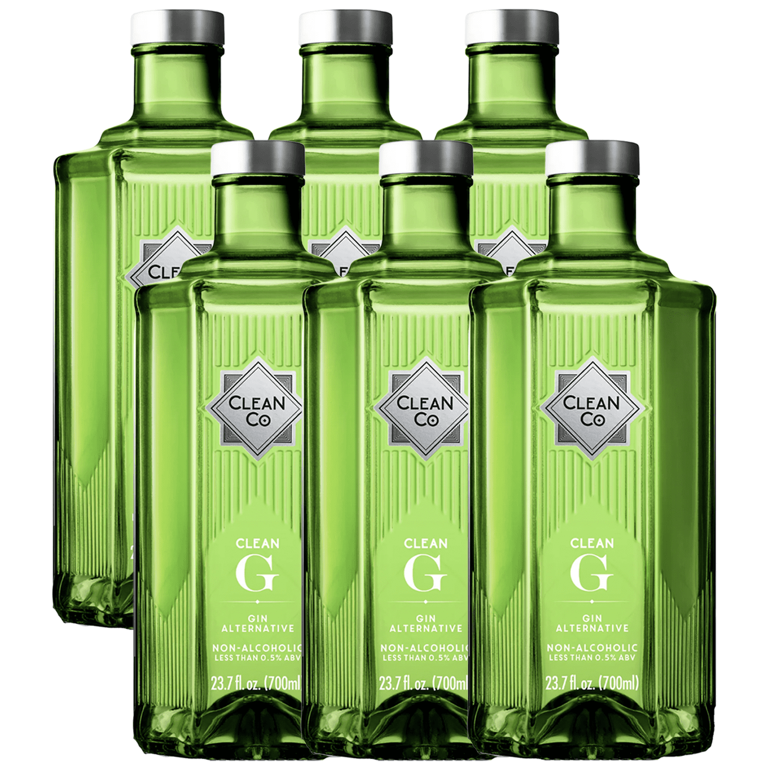 Clean Co NonAlcoholic 6 Pack Gin Alternative 700ml Bottle Made in