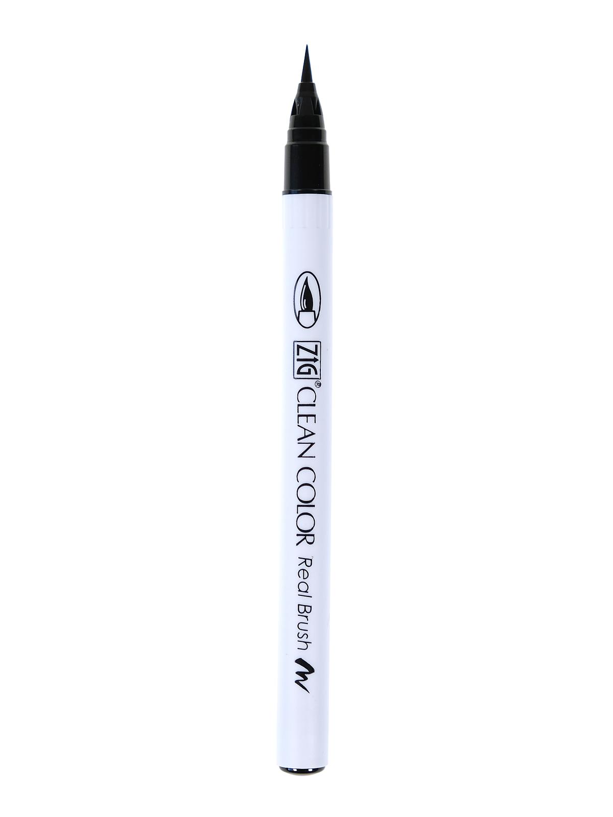 Clean Color Real Brush Marker black (pack of 6)