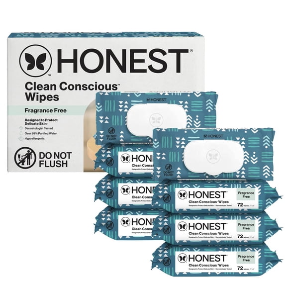 Clean Concious Sensitive Skin Wipes - Face, Hands, Diaper Area, Pull-Out Dispenser, Hypoallergenic
