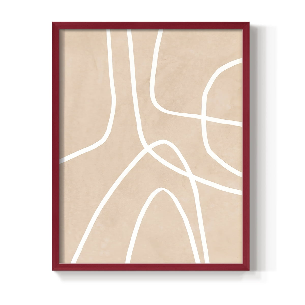 Clean Contour I in Paper Solid Wood 11 x 14 Framed Print