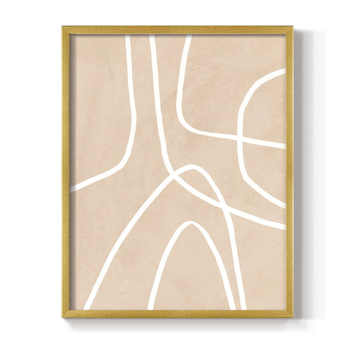 Clean Contour I in Paper Solid Wood 11 x 14 Framed Print