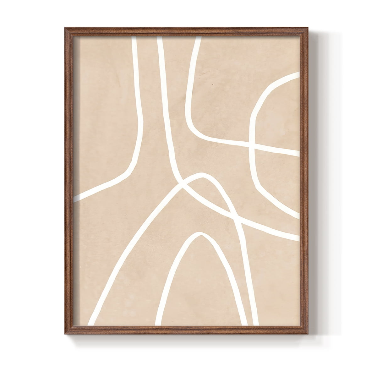 Clean Contour I in Paper Solid Wood 8 x 10 Framed Print