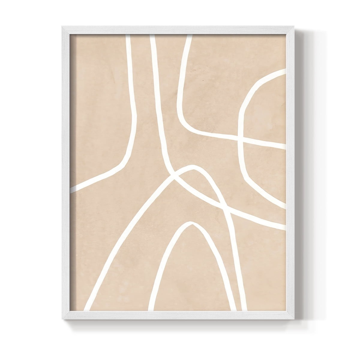 Clean Contour I in Paper Solid Wood 8 x 10 Framed Print