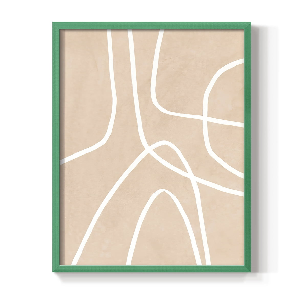 Clean Contour I in Paper Solid Wood 8 x 10 Framed Print