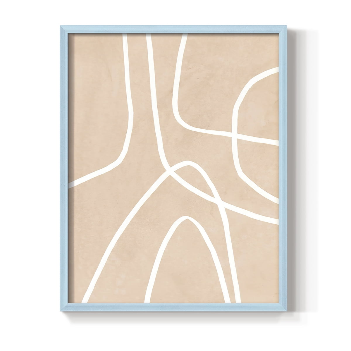 Clean Contour I in Paper Solid Wood 8 x 10 Framed Print