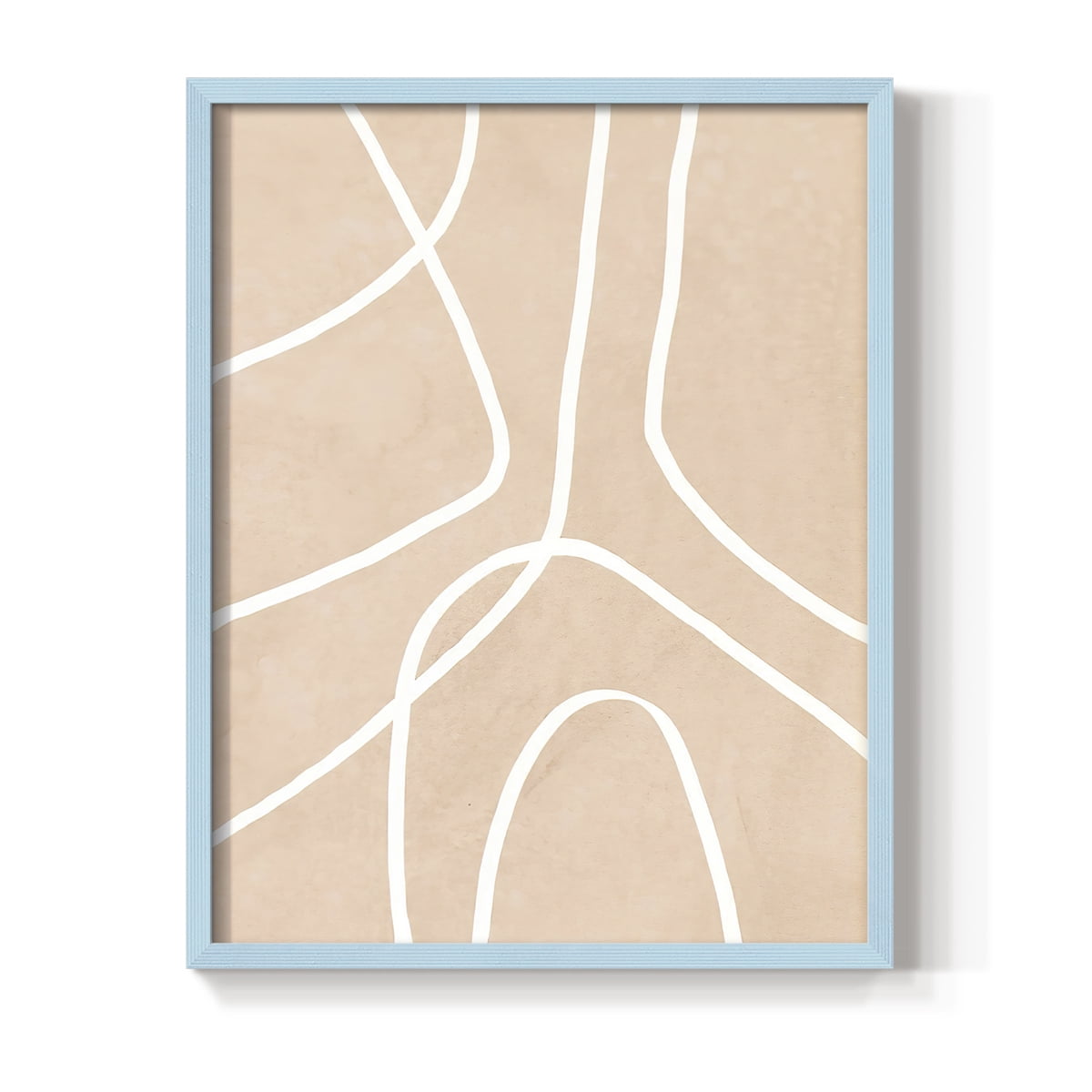 Clean Contour III in Paper Solid Wood 11 x 14 Framed Print