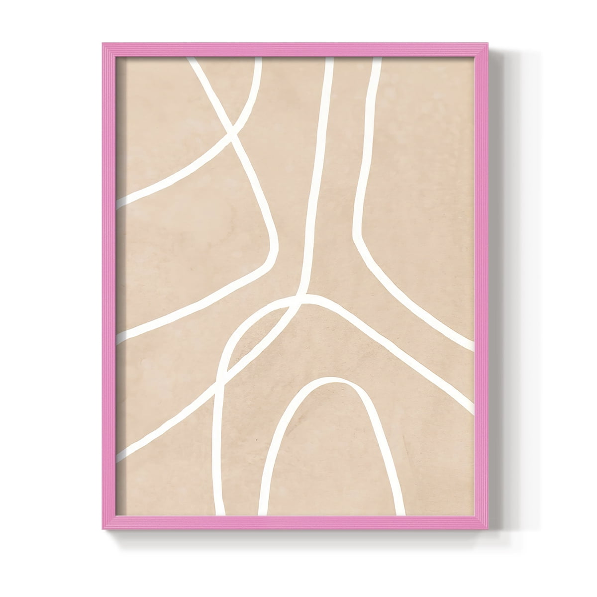 Clean Contour III in Paper Solid Wood 11 x 14 Framed Print