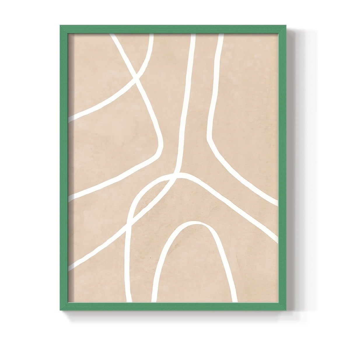 Clean Contour III in Paper Solid Wood 11 x 14 Framed Print