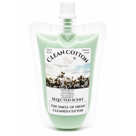 Clean Cotton Squeezable Wax Melt Fresh Laundry Scented Wax Melt (4Ounces)