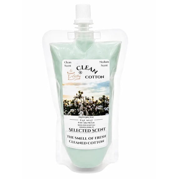 Clean Cotton Squeezable Wax Melt Fresh Laundry Scented Wax Melt (8ounces)