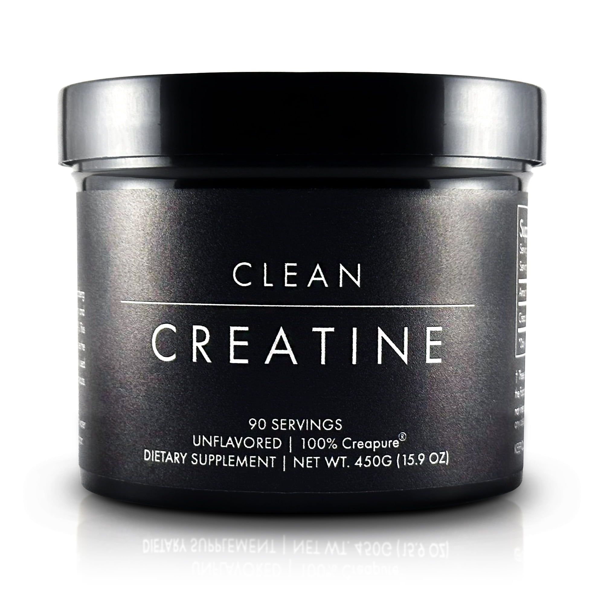Clean Creatine - 100% Creapure&reg; Creatine Monohydrate Powder for Muscle Growth | 450 Grams - 90 Servings | Unflavored | Vegan, Keto, Gluten-Free, and Easy to Mix