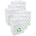 thumbnail image 1 of Clean Cubes 13-Gallon Pop-Up Trash Bins, 6-Pack, Recycle – Disposable, Collapsible, with Fitted Trash Bags, 1 of 7