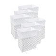thumbnail image 1 of Clean Cubes 13-Gallon Pop-Up Trash Bins, 6-Pack, Trellis – Disposable, Collapsible, with Fitted Trash Bags, 1 of 7