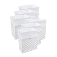thumbnail image 1 of Clean Cubes 13-Gallon Pop-Up Trash Bins, 6-Pack, Trellis – Disposable, Collapsible, with Fitted Trash Bags, 1 of 7