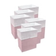 thumbnail image 1 of Clean Cubes 13-Gallon Pop-Up Trash Bins, 6-Pack, Pink – Disposable, Collapsible, with Fitted Trash Bags, 1 of 7