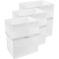 thumbnail image 1 of Clean Cubes 4-Gallon Pop-Up Trash Bins, 3-Pack, White – Disposable, Collapsible, with Fitted Trash Bags, 1 of 7