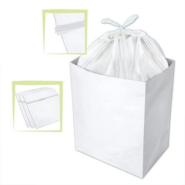 Clean Cubes 13 Gallon Indoor Garbage Pails with Removable Liner