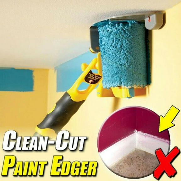 Clean-Cut Easy to Use Paint Edger Roller Set Paint Convenience Tools, ABS