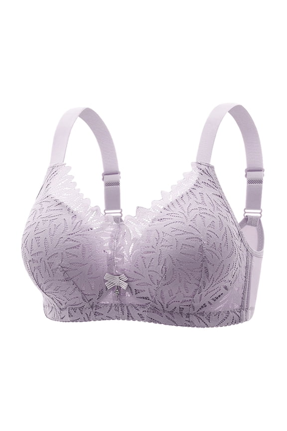 Clean Daisy Bras for Women Seamless Scalloped Bra Support Push-Up Bra No Underwire Full Coverage Shelf Bralettes Anti-Sagging Underwear Lounge Breathable Brassiere