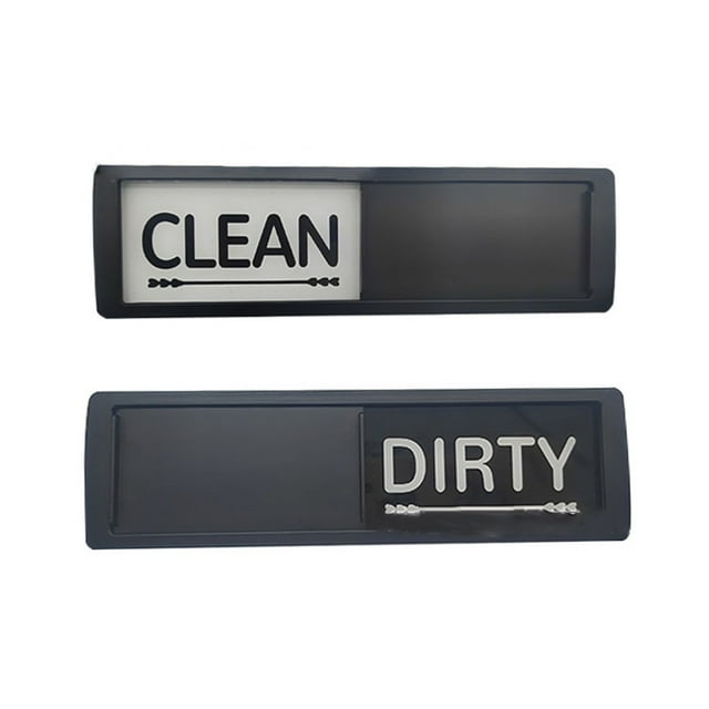 Clean Dirty Dishwasher Magnet Indicator Sign Non-Scratch Simple Sliding ...