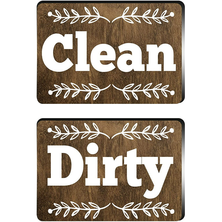 Dishwasher Magnet Clean Dirty Sign - Super Strong Clean/Dirty