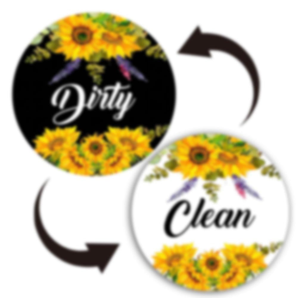 Clean Dishwasher Dishwasher Clean Sign Kitchen Reversible Dish Washer