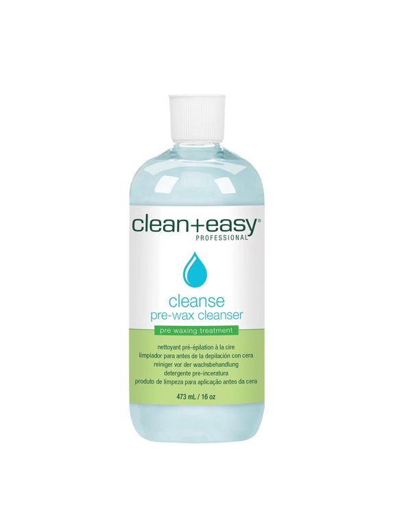 Clean + Easy Pre Wax Cleanser, Pre Waxing Treatment for Smooth Hair Removal, 16 oz