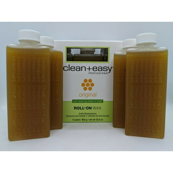 Clean+Easy Roll-On Wax - Large Wax Cartridge 12pack 2.8oz each - Original