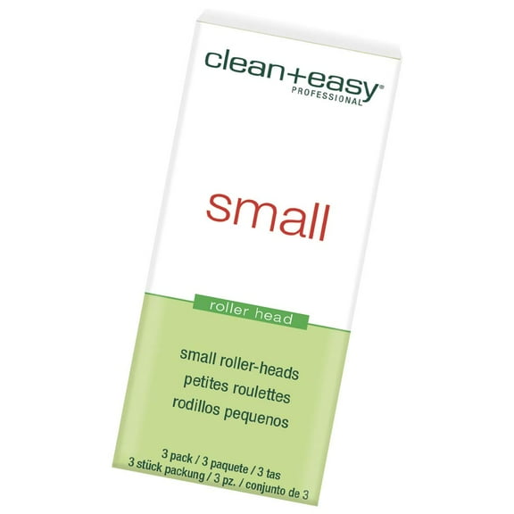 Clean + Easy Small Wax Roller Heads Roll On Wax Refill Applicators for Catridge, Legs & Body Hair Removal, 3 Pack