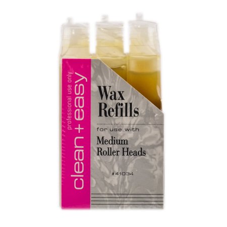 Clean+Easy Wax Refills Medium Roller Heads (Size : 3 Pack)