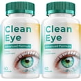 thumbnail image 1 of Clean Eye Support Supplement – CleanEye Capsules Vitamins Healthy Vision, 2 Pack, 120 Capsules, 1 of 6