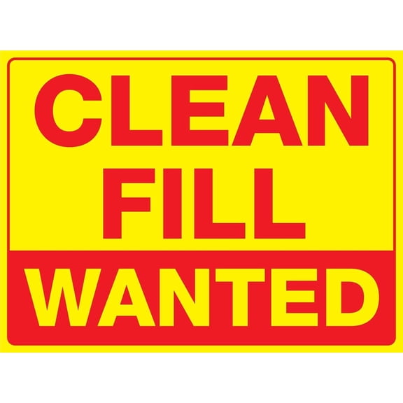 Clean Fill Wanted Sign Animal Signs Metal Tin Sign Warning Caution Notice Yard Sign Office Sign Outdoor & Indoor Safety Sign 8 X 12 Inch