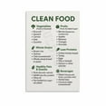 thumbnail image 1 of Clean Food Poster Healthy Diet Canvas Painting Wall Art Poster for Bedroom Living Room Decor, 1 of 4