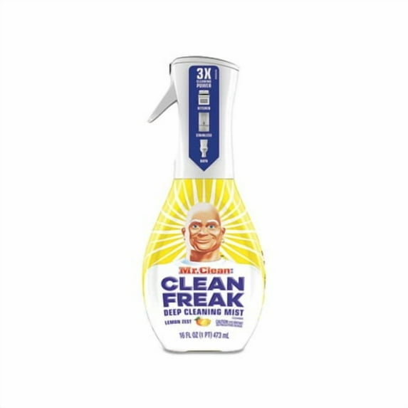 Clean Freak Deep Cleaning Mist Multi-Surface Spray Lemon, 16 oz Spray Bottle, 6/Carton