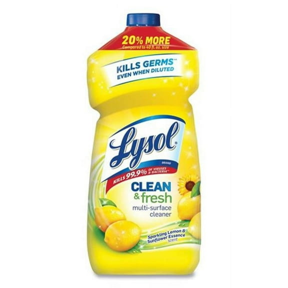 Clean & Fresh Multi-Surface Cleaner - Sparkling Lemon & Sunflower Essence - 48 oz - 9 per Case