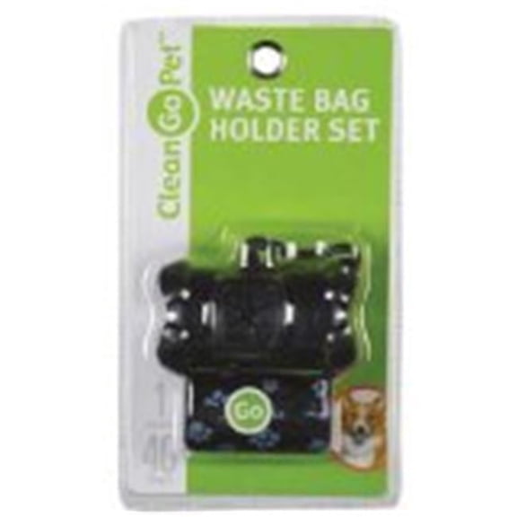 Clean Go Pet  Bone Waste Bag Holder Black