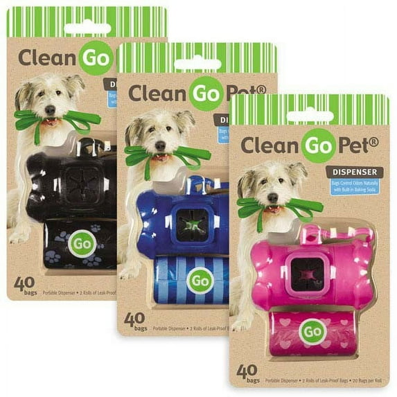 Clean Go Pet Bone Waste Bag Holder Blue