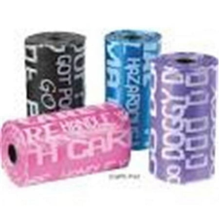 Clean Go Pet Waste Bag 8 Rolls Multi Graffiti