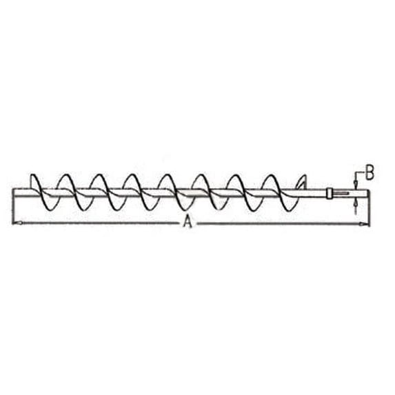 Clean Grain Auger fits Case IH 1640 1644 1660 1666 1670 2144 2166 2344 2366 1317484C1 1317484C2 1317484C3