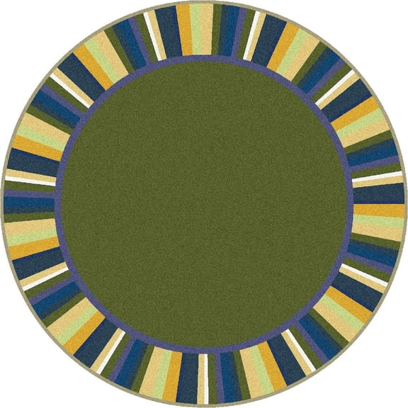 Joy Carpets Joy Carpet Clean Green Bold 13'2" Round