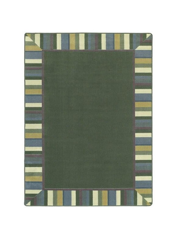 Clean Green 5'4" x 7'8" Area Rug In Color Soft